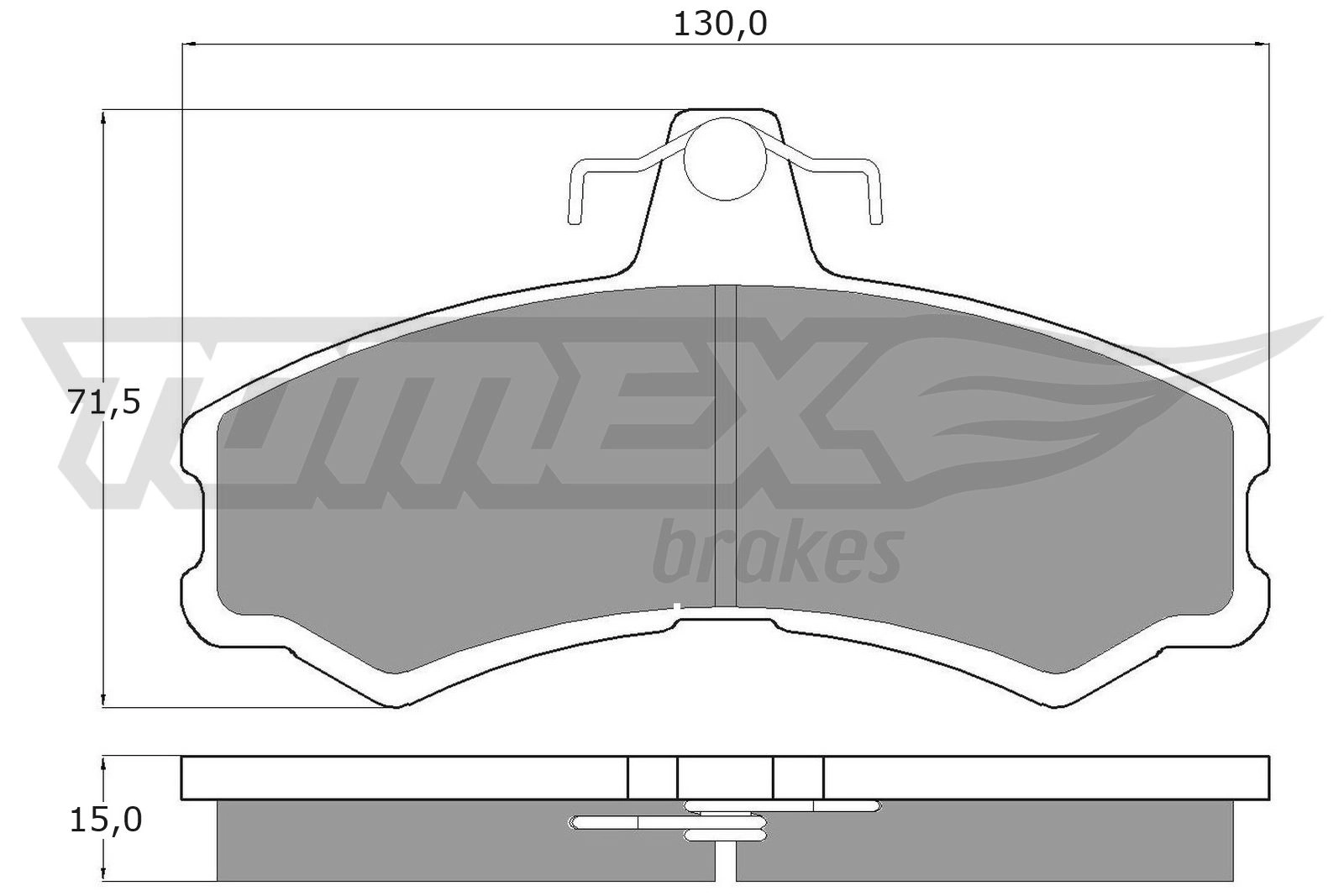 Kit de plaquettes de frein, frein à disque TOMEX Brakes TX 10-45