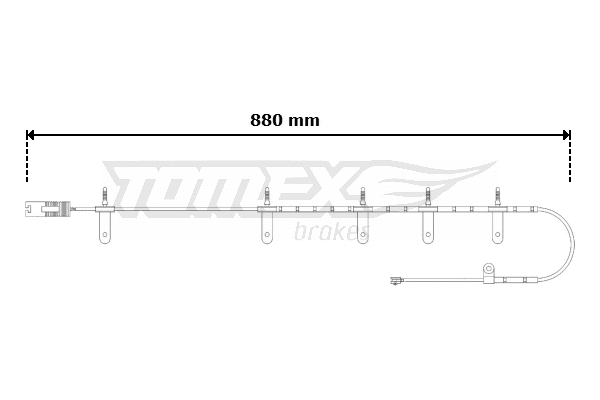 Contact d'avertissement, usure des plaquettes de frein TOMEX Brakes TX 30-63