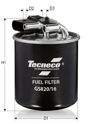 Filtre à carburant TECNECO FILTERS GS820/16