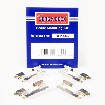 Kit d'accessoires, plaquette de frein à disque BORG & BECK BBK1347