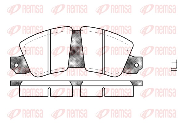 Kit de plaquettes de frein, frein à disque REMSA 0023.02
