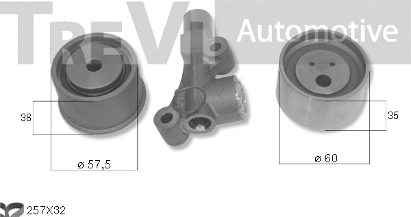 Kit de courroie crantée TREVI AUTOMOTIVE KD1507