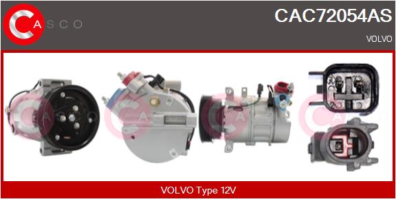 Compresseur, climatisation CASCO CAC72054AS
