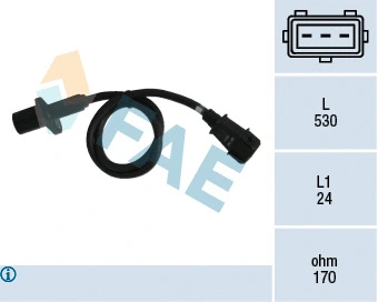 Capteur d'angle, vilebrequin FAE 79004