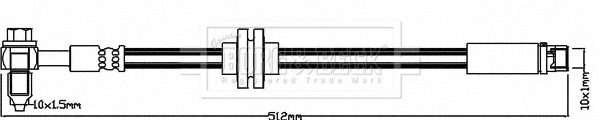 Flexible de frein BORG & BECK BBH8364