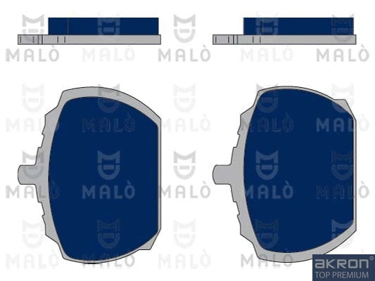 Kit de plaquettes de frein, frein à disque AKRON-MALÒ 1050350