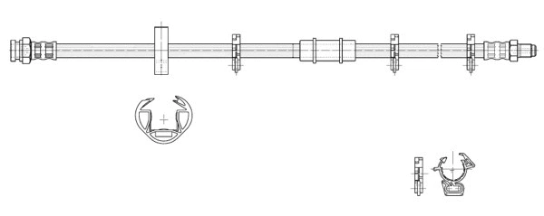 Flexible de frein CEF 517060