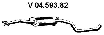 Silencieux avant EBERSPÄCHER 04.593.82