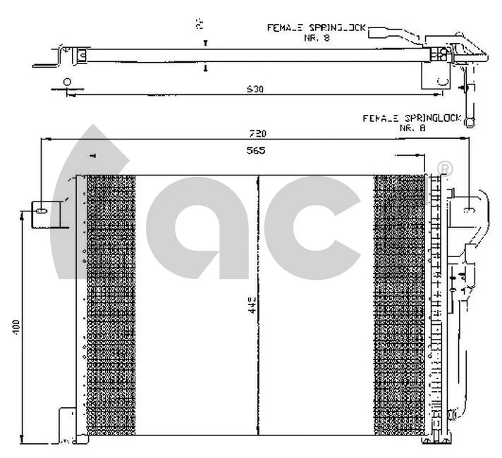 Condenseur, climatisation ACR 300459
