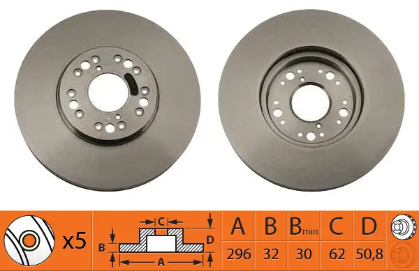 Disque de frein SB BR21129T