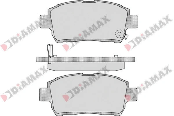 Kit de plaquettes de frein, frein à disque DIAMAX N09186