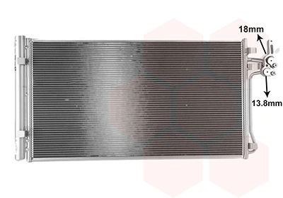 Condenseur, climatisation VAN WEZEL 02015707