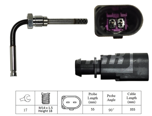 Capteur, température des gaz LEMARK LXT017