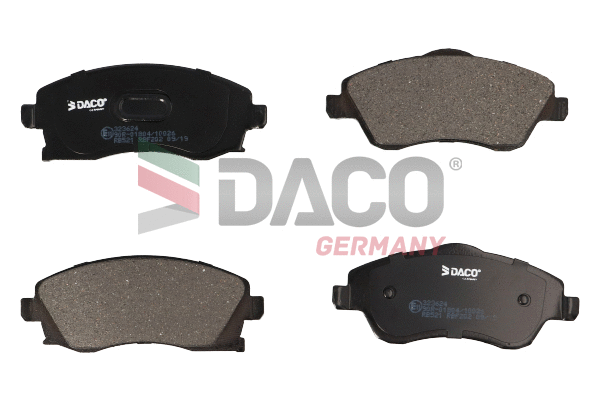 Kit de plaquettes de frein, frein à disque DACO Germany 323624