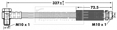 Flexible de frein BORG & BECK BBH6736