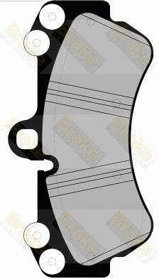 Kit de plaquettes de frein, frein à disque Brake ENGINEERING PA1548