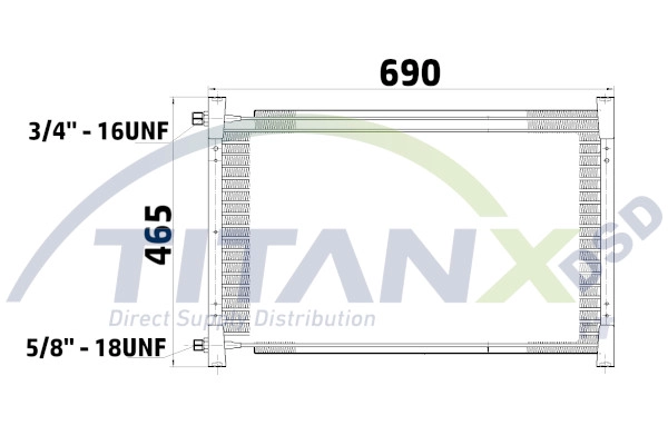 Condenseur, climatisation TitanX CD129011