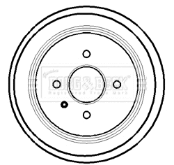 Tambour de frein BORG & BECK BBR7127
