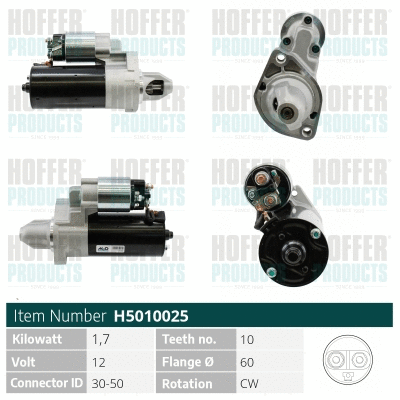 Démarreur HOFFER H5010025