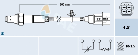 Sonde lambda FAE 77637