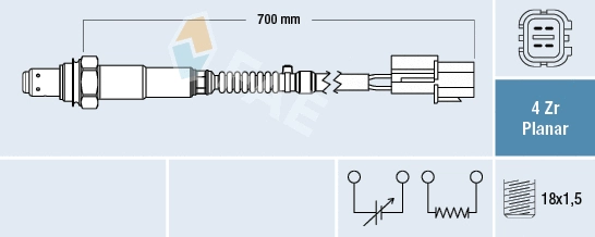 Sonde lambda FAE 77685