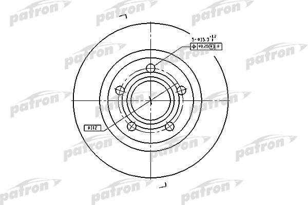 Disque de frein PATRON PBD4239