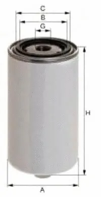 Filtre à carburant UNIFLUX FILTERS XN198B
