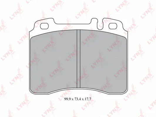 Kit de plaquettes de frein, frein à disque LYNXAUTO BD-5305