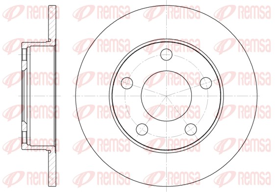 Disque de frein REMSA 6124.00