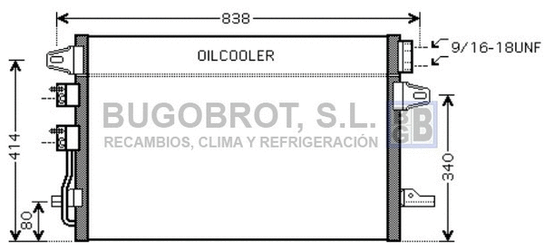 Condenseur, climatisation BUGOBROT 62-CR5088