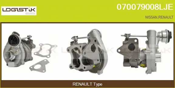 Turbocompresseur, suralimentation LGK 070079008LJE