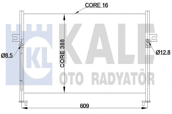Condenseur, climatisation KALE OTO RADYATÖR 342425