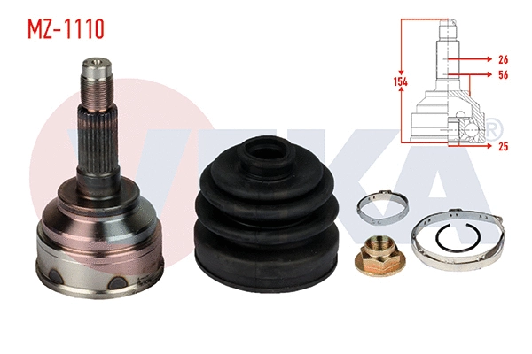 Jeu de joints, arbre de transmission VEKA MZ-1110