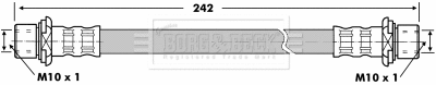 Flexible de frein BORG & BECK BBH7265