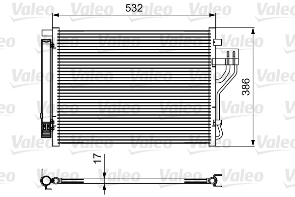 Condenseur, climatisation VALEO 814494