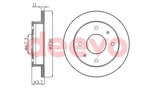 Disque de frein DEEVO BD34760