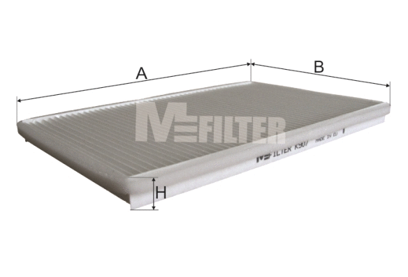 Filtre, air de l'habitacle MFILTER K 907