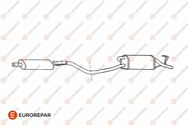 Silencieux arrière EUROREPAR E12831L