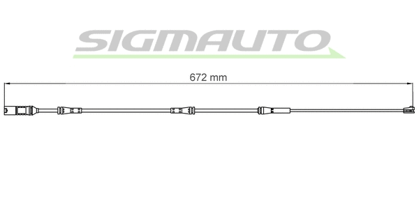 Contact d'avertissement, usure des plaquettes de frein SIGMAUTO WI0751