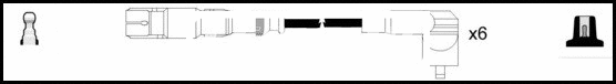 Kit de câbles d'allumage LEMARK HOES1113