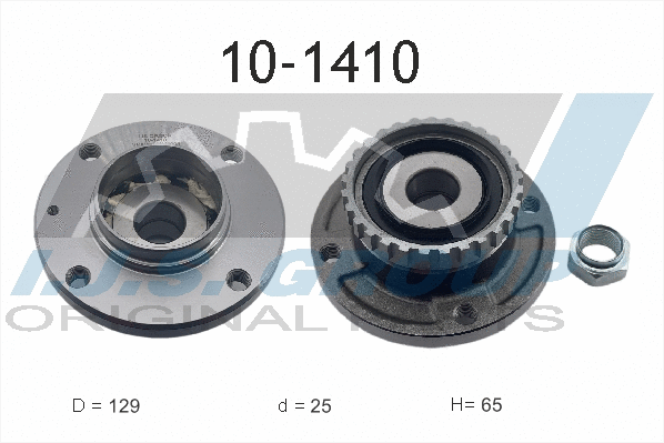 Kit de roulements de roue IJS GROUP 10-1410