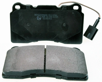 Kit de plaquettes de frein, frein à disque DENCKERMANN B111036