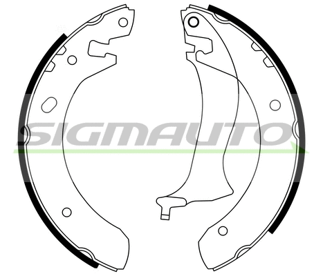 Jeu de mâchoires de frein SIGMAUTO SFA436