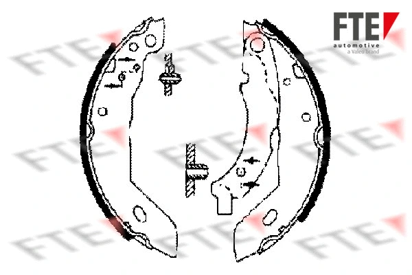 Jeu de mâchoires de frein FTE 9100006