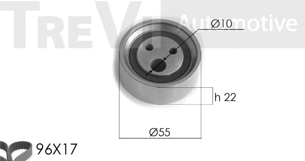 Kit de courroie crantée TREVI AUTOMOTIVE KD1171
