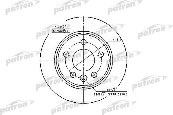 Disque de frein PATRON PBD2777