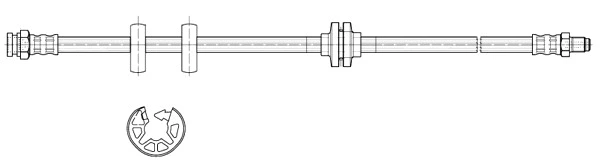 Flexible de frein CEF 511591