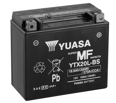 Batterie de démarrage YUASA YTX20L-BS