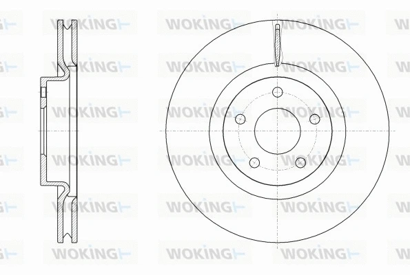 Disque de frein WOKING D62556.10