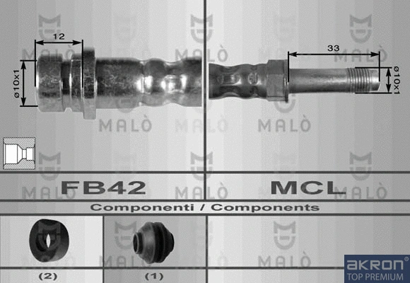 Flexible de frein AKRON-MALÒ 8645